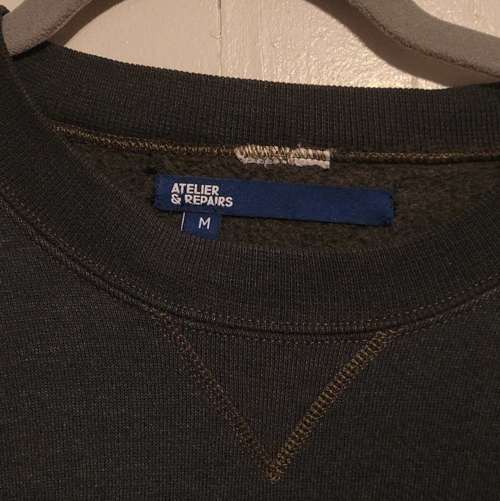 Atelier & Repairs Patchwork Crewneck Sweatshirt S… - image 2